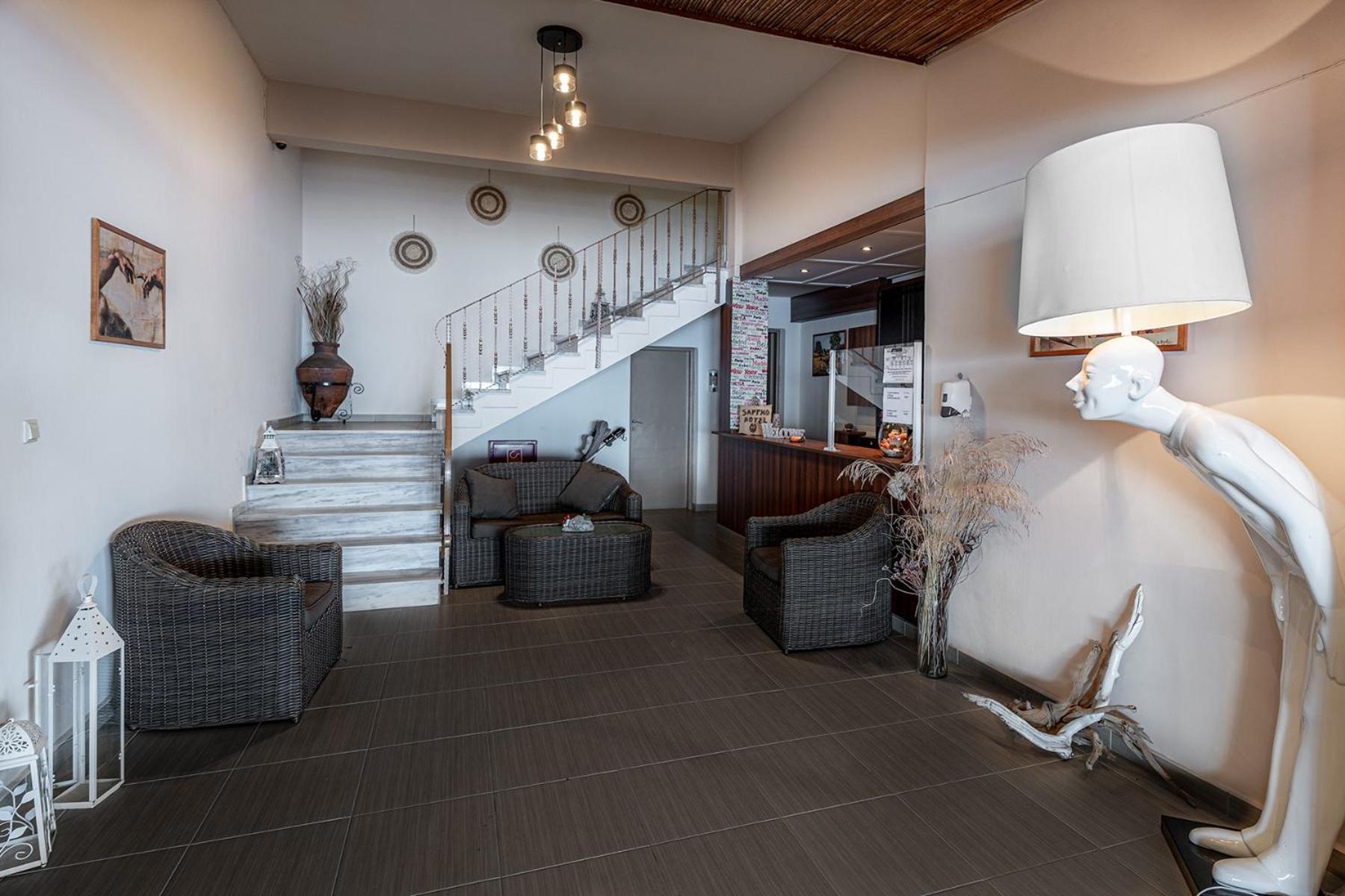 Sappho Hotel Skala Eresou Eksteriør bilde