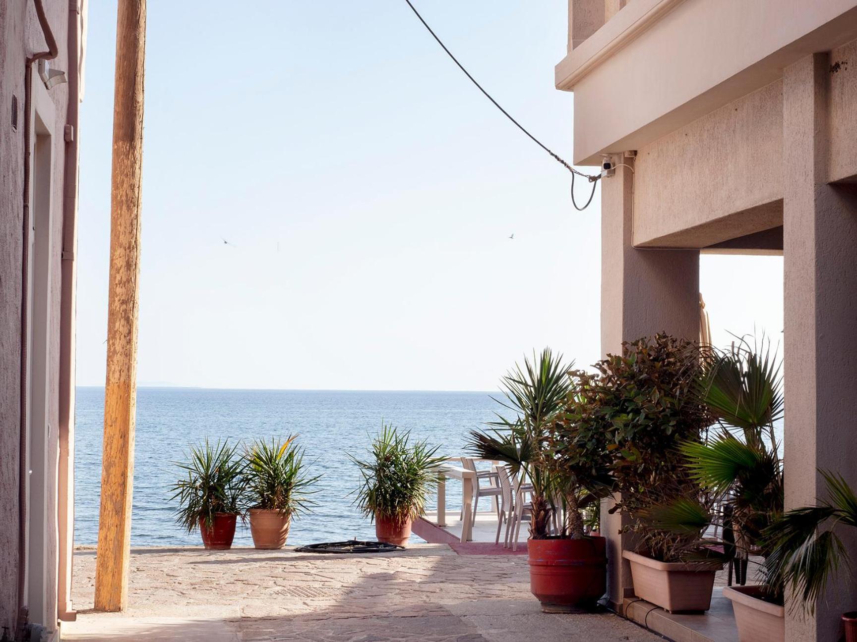 Sappho Hotel Skala Eresou Eksteriør bilde